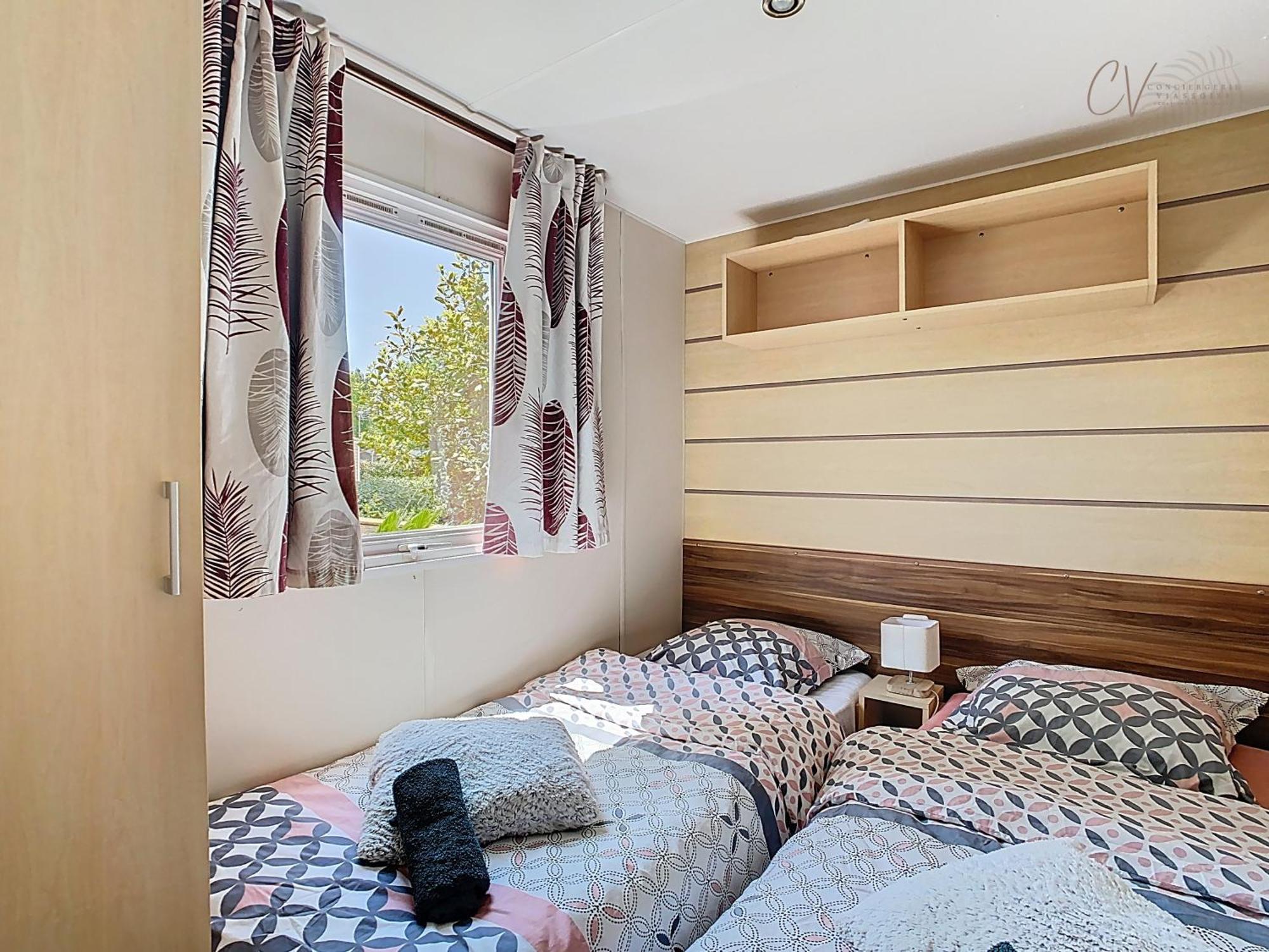 Grand Mobil Home 3Chbr 2Sdb Camping La Carabasse Vias Eksteriør bilde